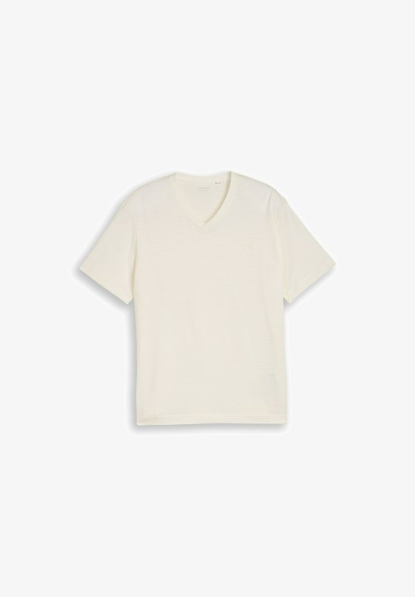 TOM TAILOR Basic T-shirt - gardenia white
