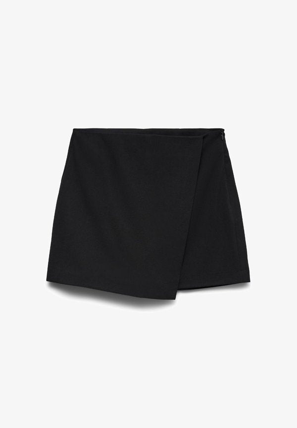 Vero Moda MELINA SHORT SKORT SOLID - Skort - black