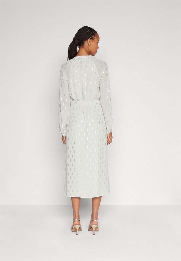 VILA VISARA TIE MIDI DRESS