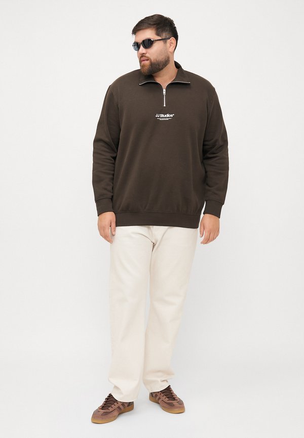 Jack & Jones Half zip Plus Size Printed Half zip