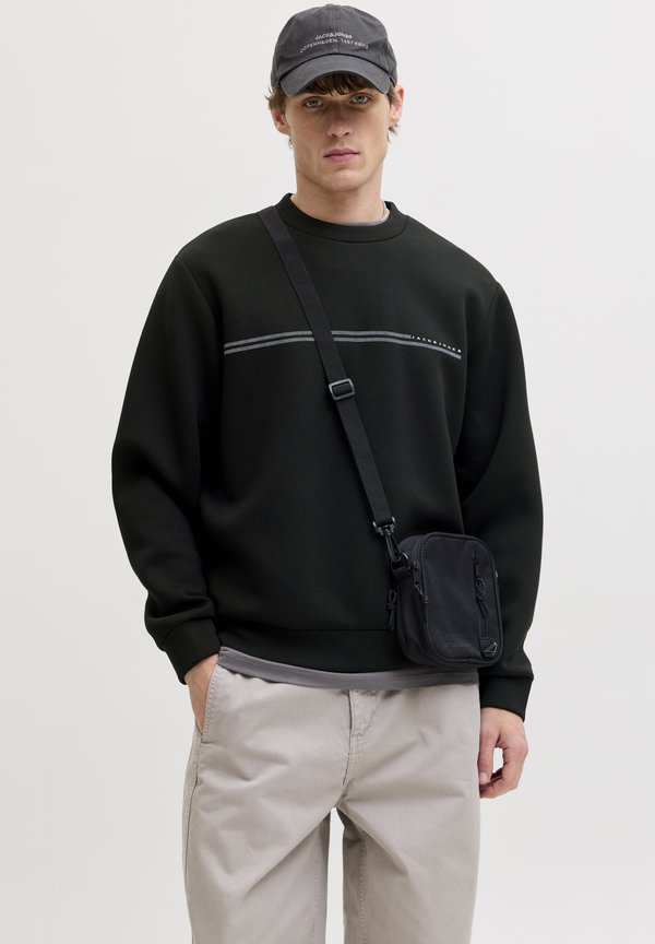 Jack & Jones COFUSION SCUBA CREW NECK - Sweatshirt - black