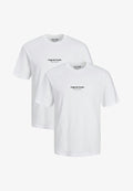 Jack & Jones 2 PACK - Print T-shirt - weiß