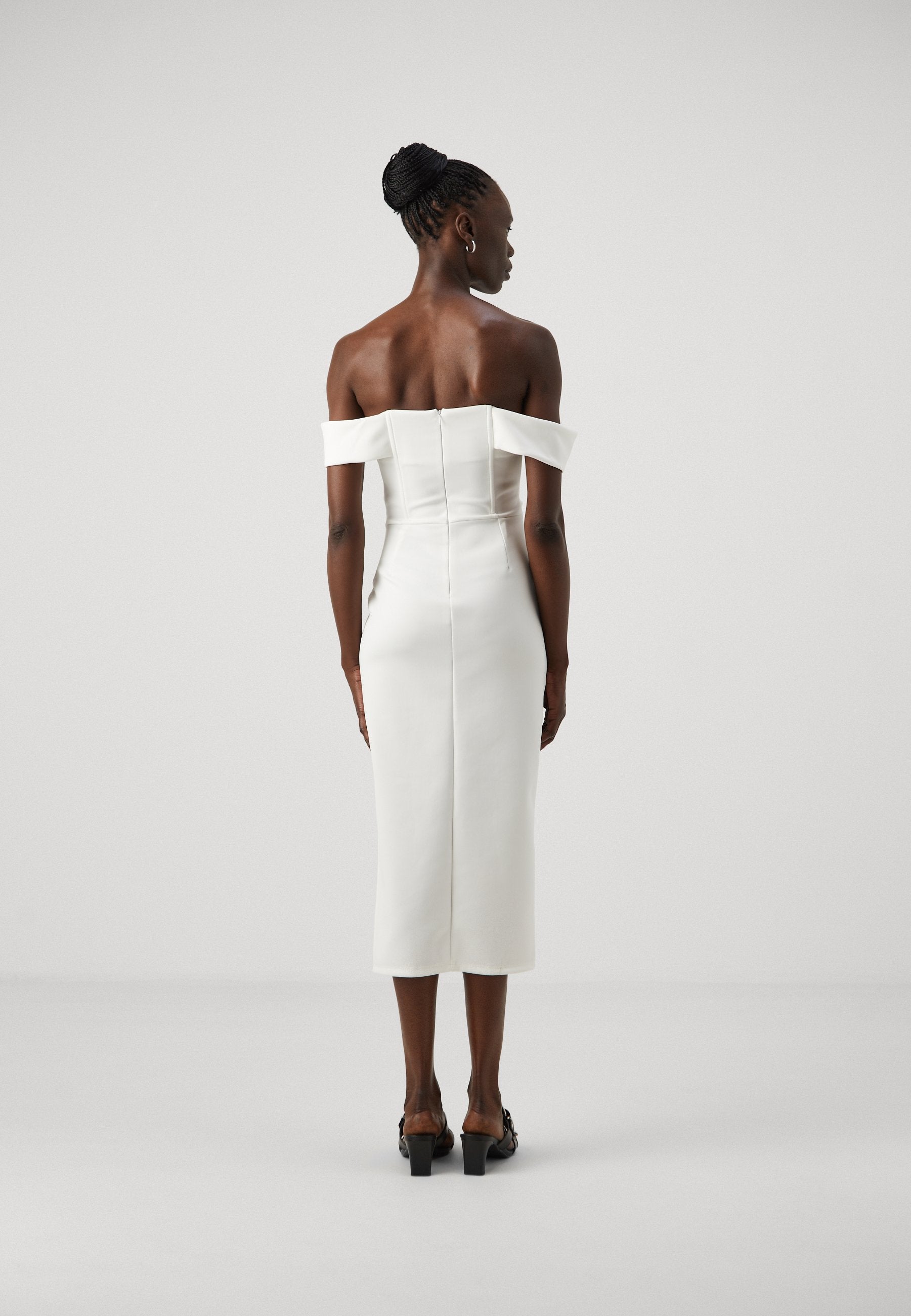 WAL G TALL WEDDING VINCENZO ROUCHED MIDI