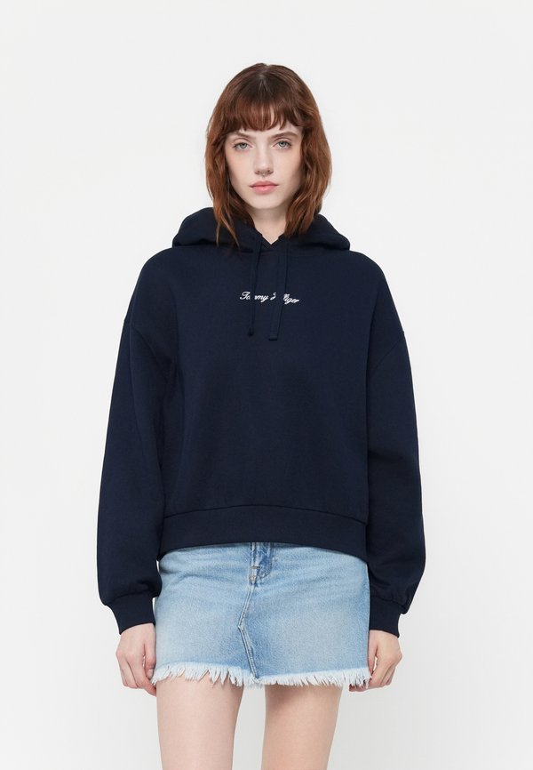 Tommy Hilfiger CLASSIC SCRIPT HOODIE - Hoodie - dark night navy