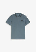 TOM TAILOR DETAILED - Polo shirt - blue grey two tone
