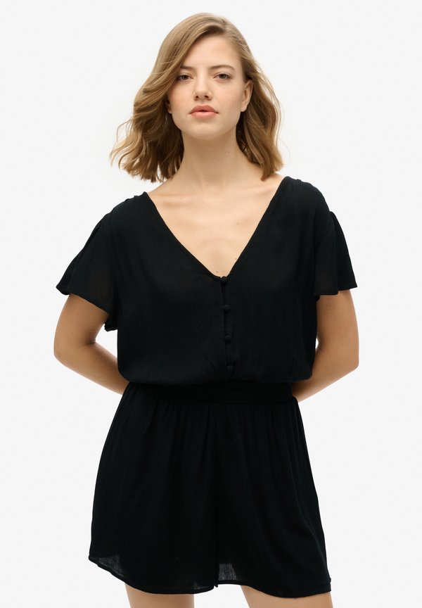 Superdry & Co SHORT SLEEVE PRINTED PLAY - Jumpsuit - black