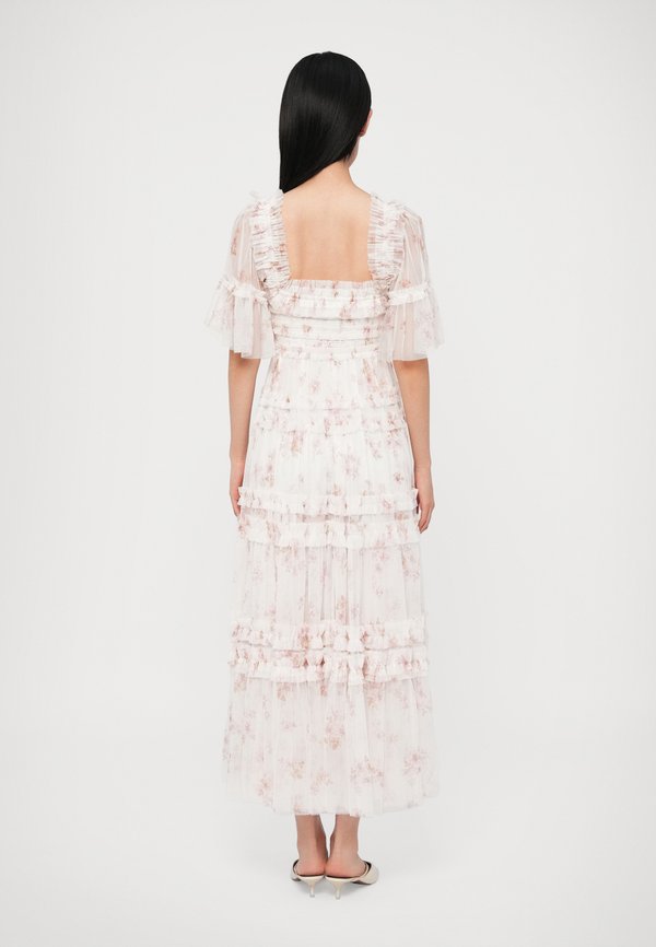 Needle & Thread EXCLUSIVE MAGNOLIA DITSY PEACHES SMOCKED GOWN