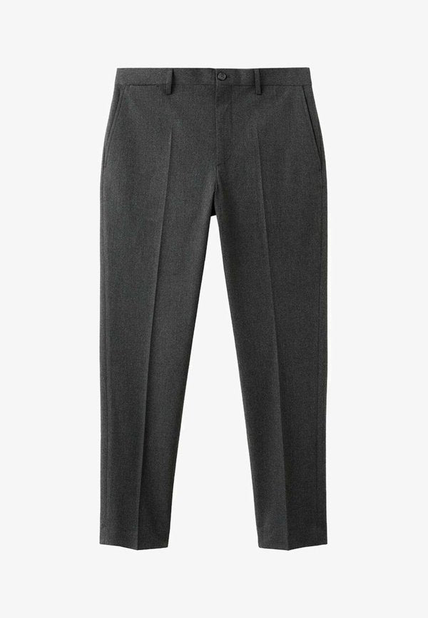 Mango Trousers - mottled dark grey
