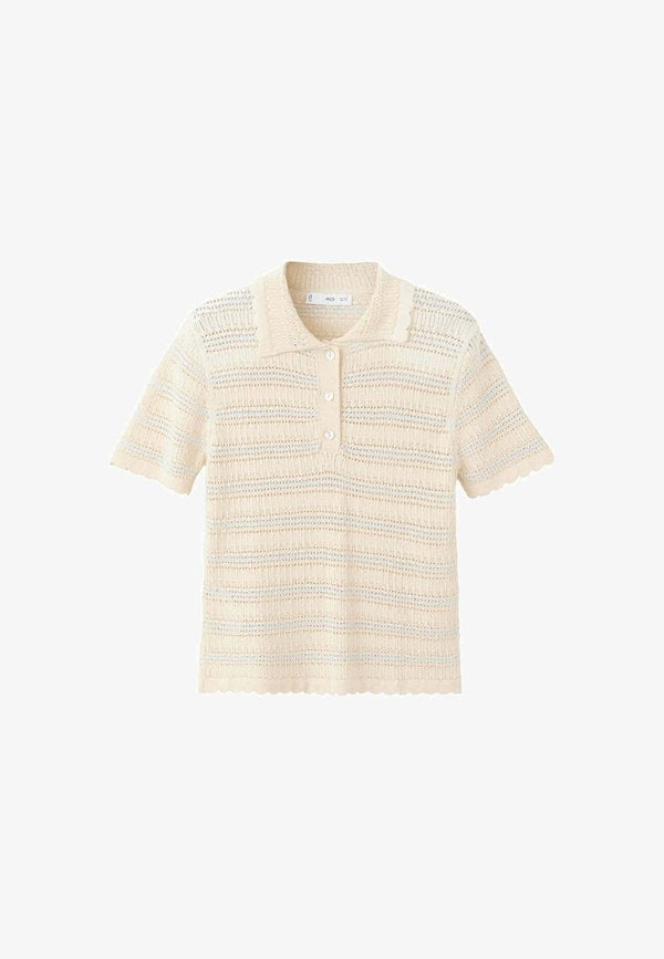 Mango ADULT - Polo shirt - ecru