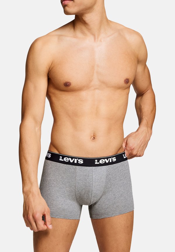 Levi's® LEVI’S HERREN RETROPANTS REPEAT LOGO TRUNK BOXERSHORTS 4-ER PACK  - Trunks - middle grey melange