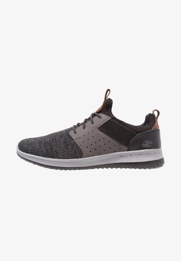 Skechers DELSON - Casual lace-ups - black/grey