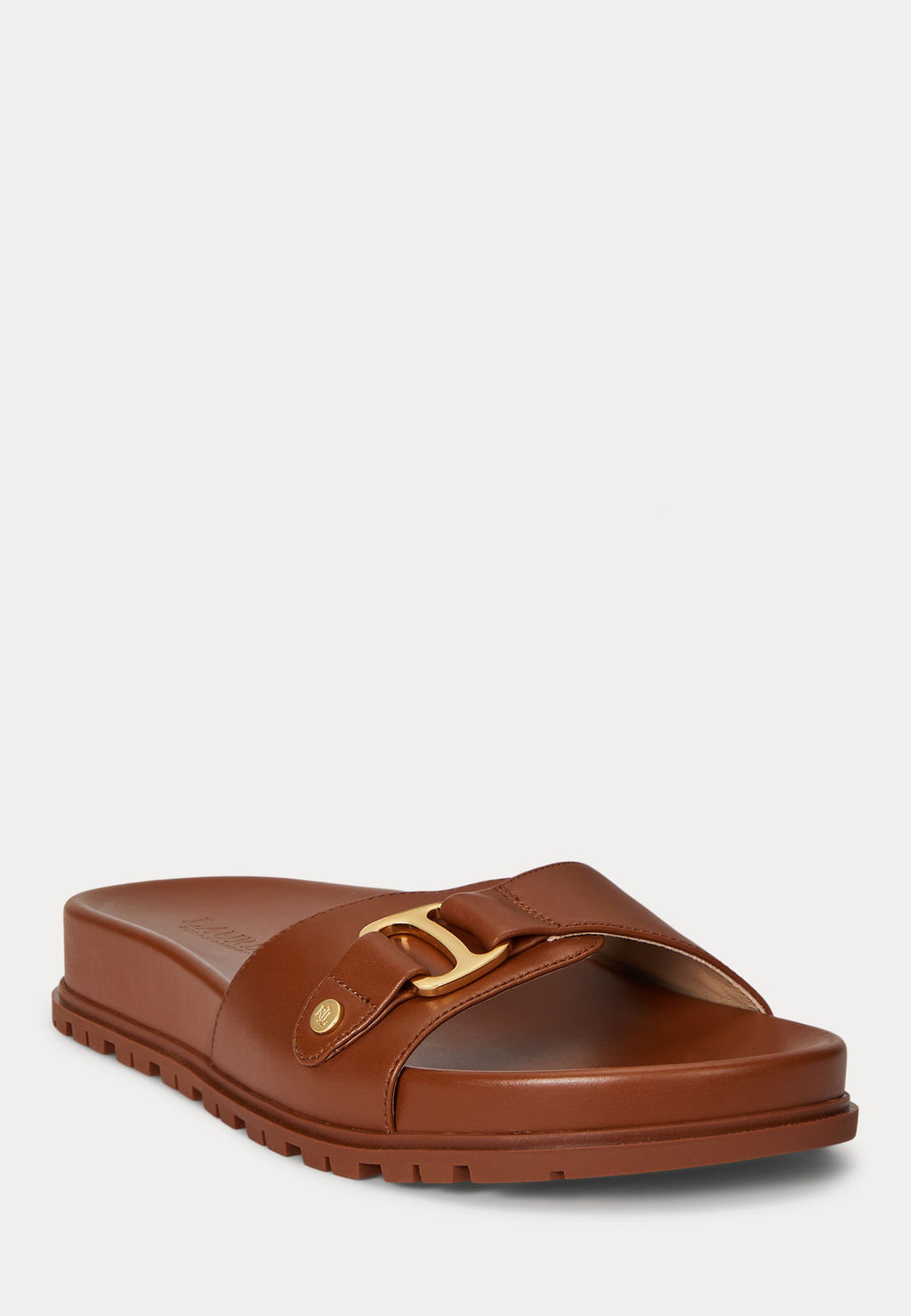 Lauren Ralph Lauren TASHA LEATHER SLIDE SANDAL