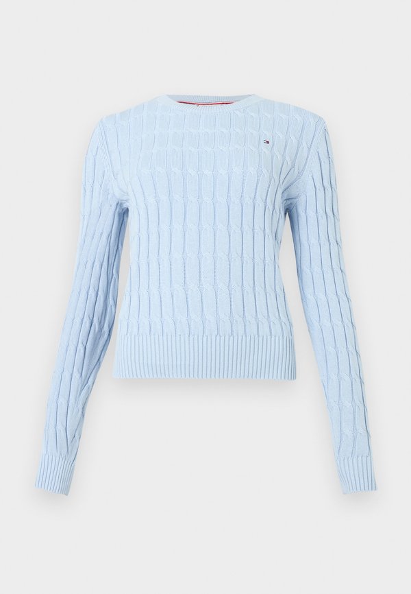 Tommy Hilfiger CABLE KNIT CREW NECK JUMPER - Jumper - breezy blue