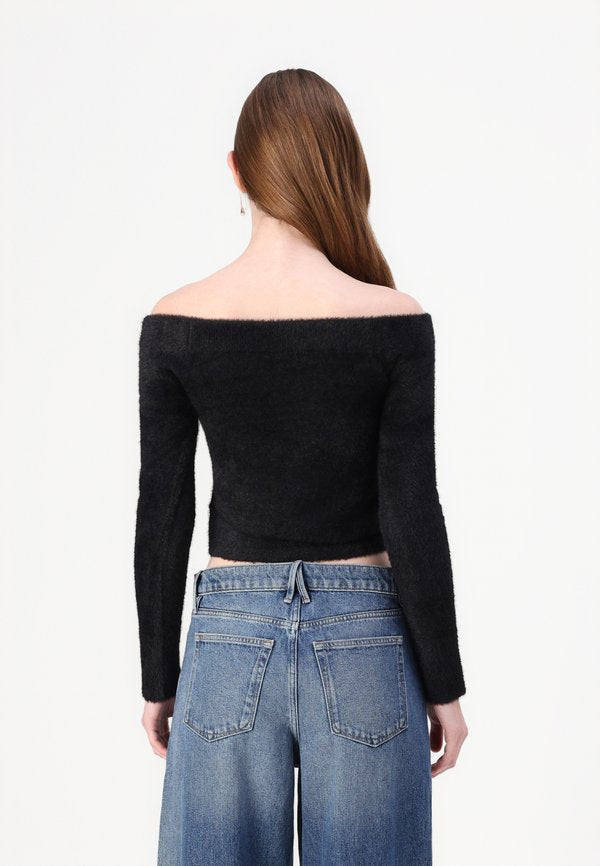 Good American OFF SHOULDER LONG SLEEVE