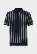 Tommy Hilfiger KNITTED VERTICAL STRIPE - Polo shirt - dark night navy