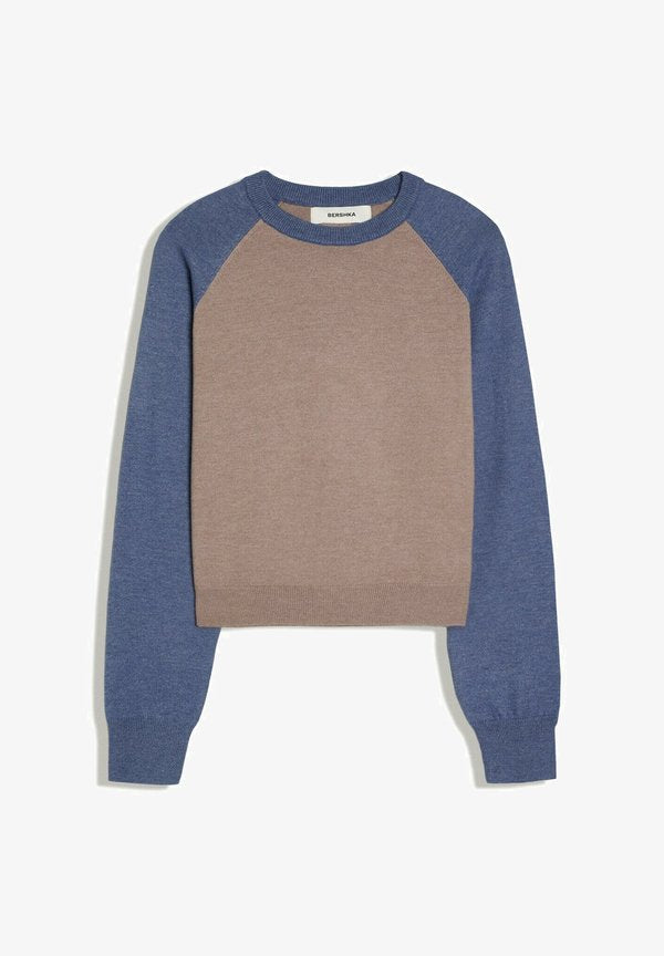 Bershka JUMPER - Jumper - dark brown