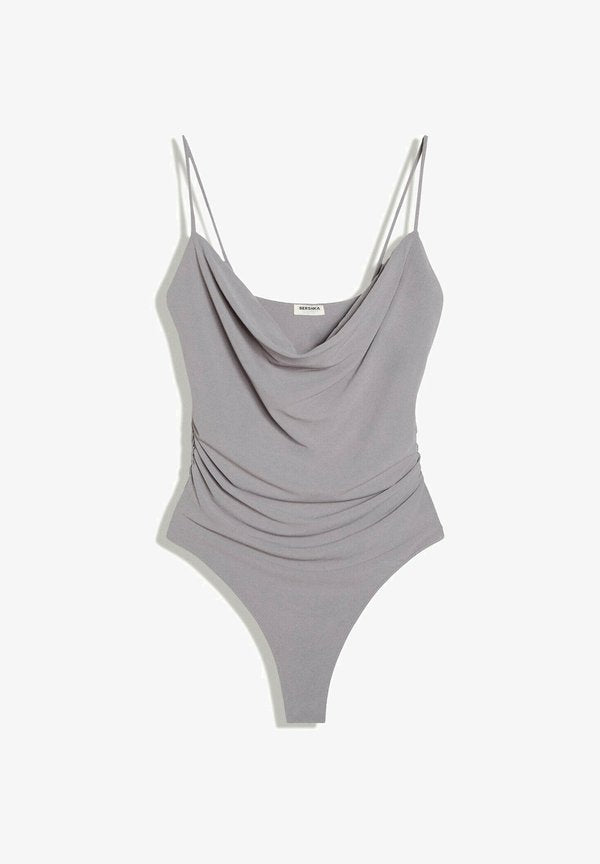 Bershka BODYSUIT - Top - grey