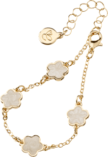 Armband mit Blumen, Gold-Optik ebelin