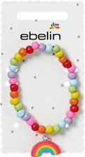 Armband mit Holzperlen & Regenbogen-Anhänger ebelin