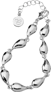 Armband Tropfen, Silber-Optik ebelin