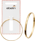 Armreif mit Blumen, Gold-Optik ebelin