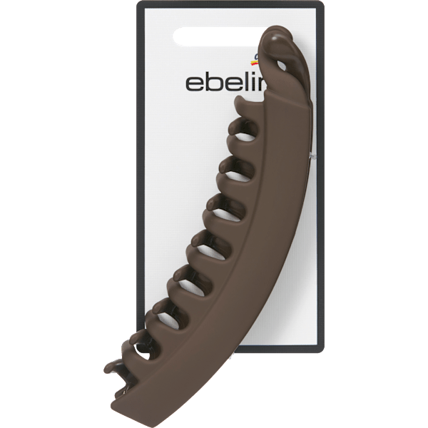 Bananenghaarspange, schwarz/braun/beige ebelin