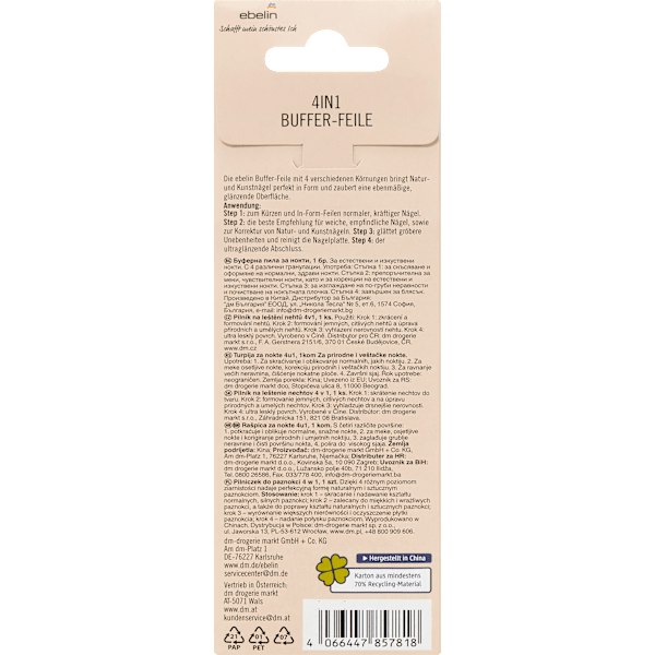 Buffer Nagelfeile 4in1 ebelin