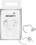 Creolen 925 Silber Herzform ebelin