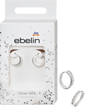 Creolen mit Zirkoniasteinen 925 Silber  ebelin
