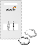 Creolen organisch, Silber-Optik ebelin