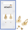 Creolen Sonnen, Gold-Optik ebelin