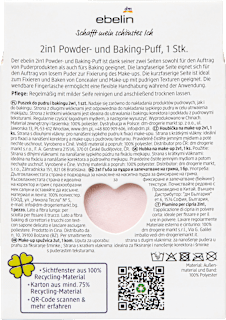 Doppelseitiger Powderpuff "Cherry Love" ebelin