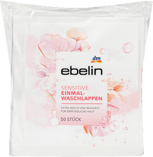 Einmalwaschlappen sensitiv ebelin