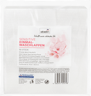 Einmalwaschlappen sensitiv ebelin