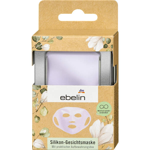 Gesichtsmaske Silikon, wiederverwendbar ebelin