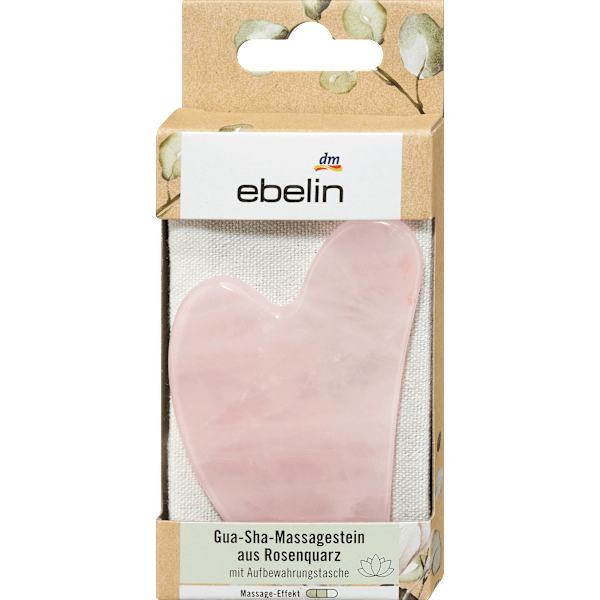 Gua Sha Y-Stein Rosenquarz ebelin