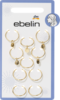 Haar-Piercings, Gold-Optik ebelin