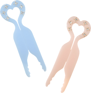 Haar-Pins, pastell ebelin