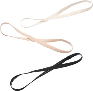 Haarbänder Sport, creme/rosa/schwarz ebelin