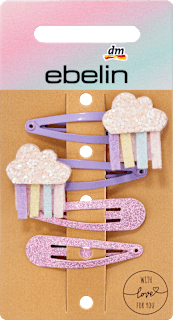 Haarclips Eis/Wolke ebelin