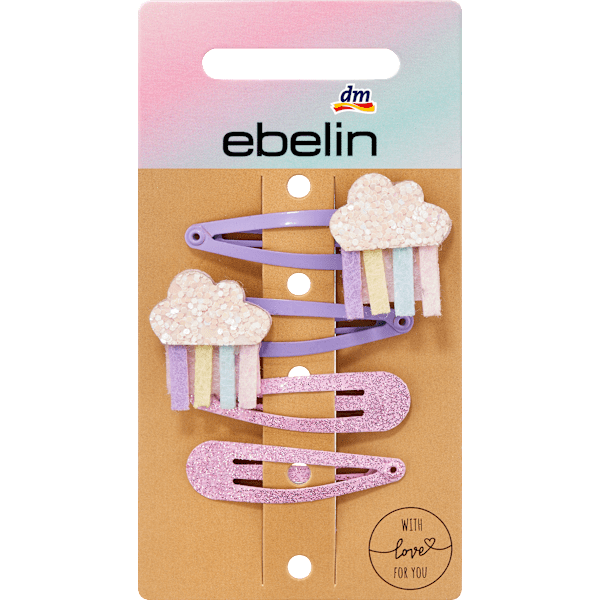 Haarclips Eis/Wolke ebelin
