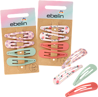 Haarclips Herzen/Erdbeeren ebelin