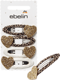 Haarclips Herzen, Leo-Muster ebelin