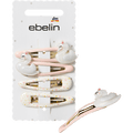 Haarclips mit Schwänen & Kronen, rosa ebelin