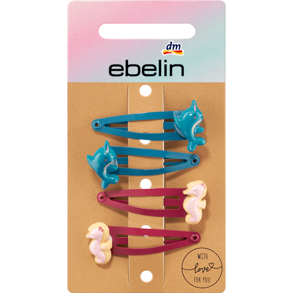 Haarclips mit verschiedenen Motiven ebelin