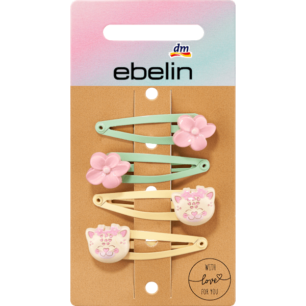 Haarclips mit verschiedenen Motiven ebelin