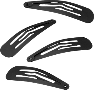 Haarclips mittel, schwarz ebelin