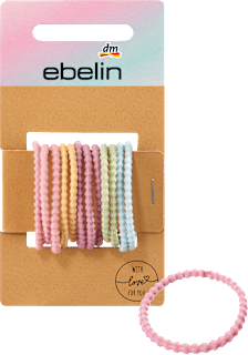 Haargummi Struktur bunt, 12 St ebelin