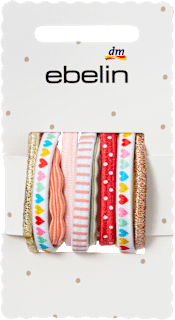 Haargummis, bunt ebelin