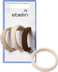 Haargummis creme/braun ebelin